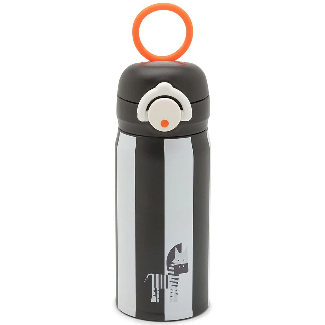 Noui noui rvs thermosfles - zebra - 350 ml