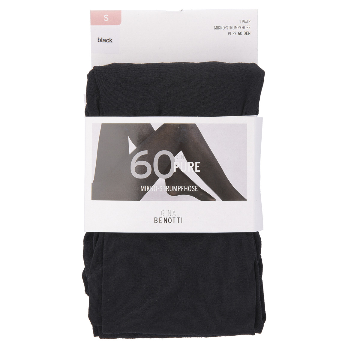 Gina Benotti Damen Mikro-Strumpfhose mit 60 DEN schwarz