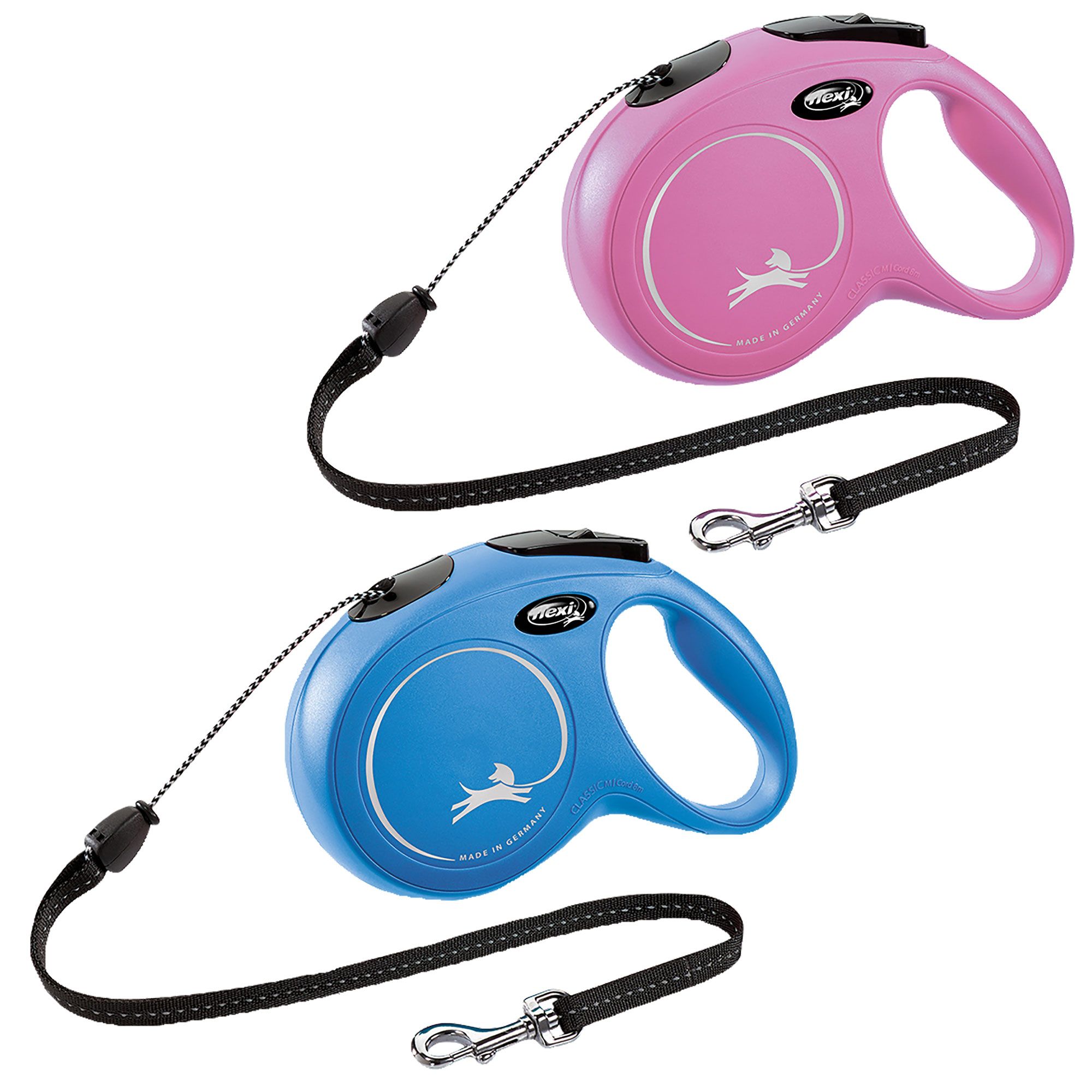 Flexi® New Classic 8 m / 20 kg - mit Seil - Flexileine - Rollleine