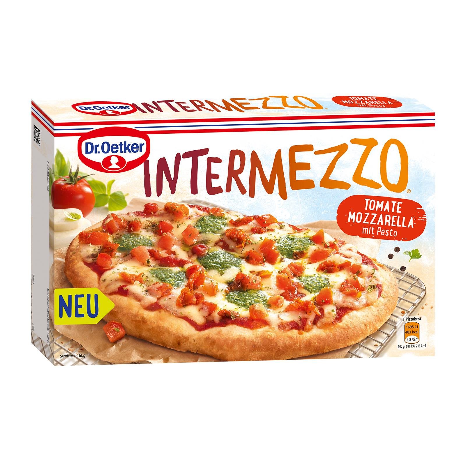 Dr. Oetker Intermezzo Tomate Mozzarella mit Pesto