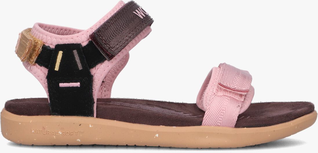 WODEN roze woden sandalen cirkeline
