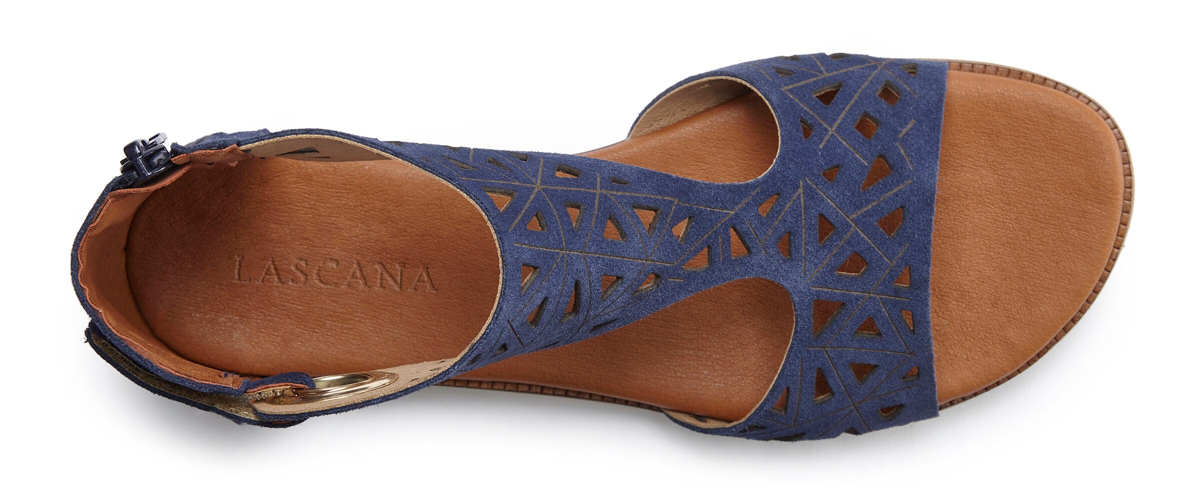 LASCANA Sandale in blau