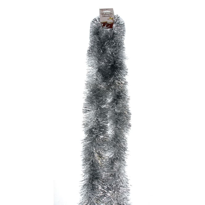 Lamettagirlande silber - ca. 10 x 200 cm