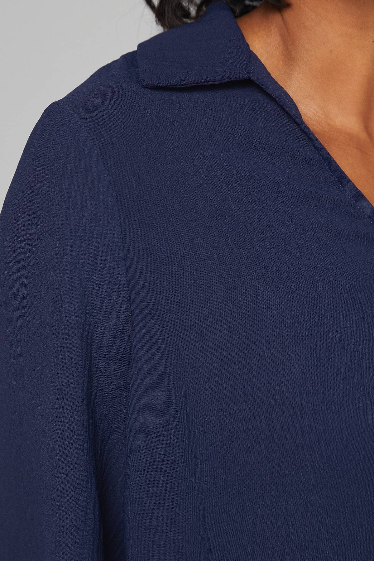 Wallis Blouse Tissée à Col