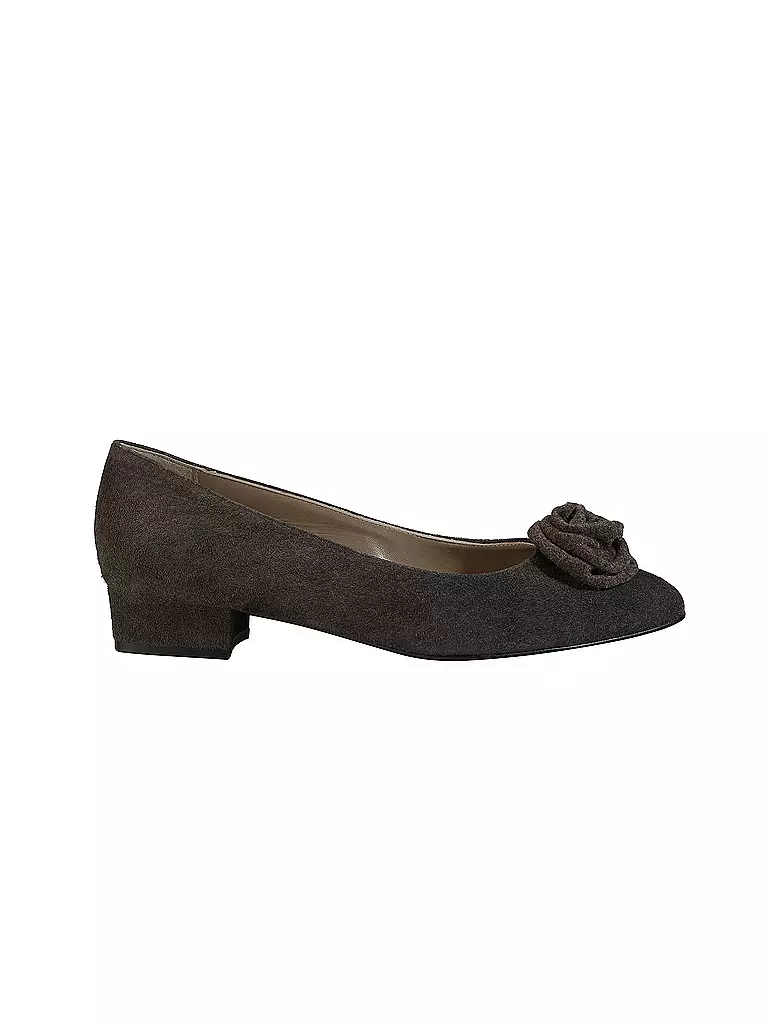 DIRNDL & BUA Trachtenschuhe - Ballerina hellbraun
