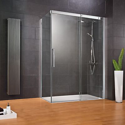 Porte de douche coulis. droite+paroi fixe 120x80 cm, Schulte Manhattan