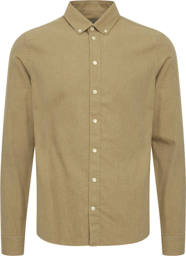 Casual Friday CFANTON LS BD fil a fil shirt Gothic olive melange