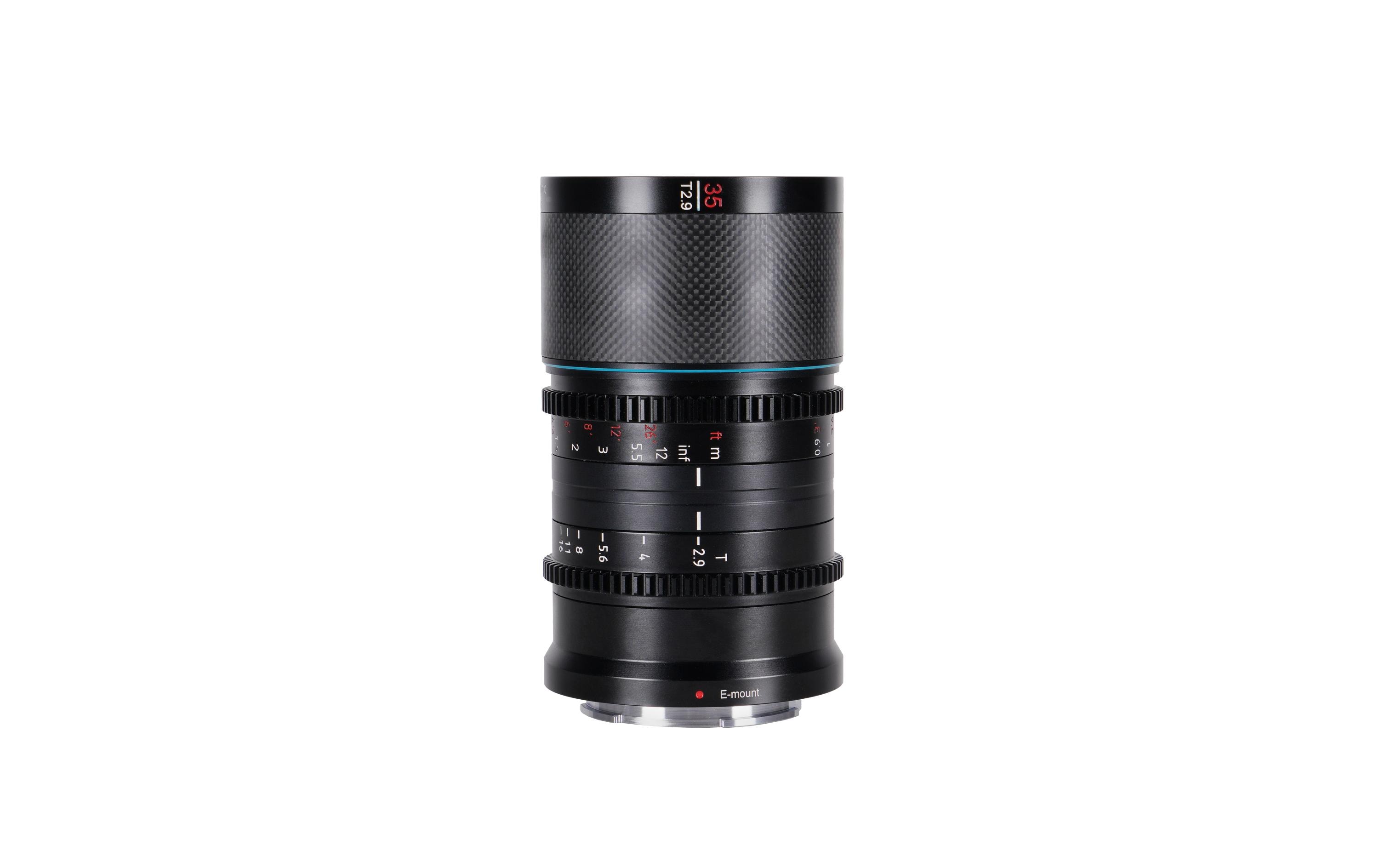 Festbrennweite Saturn 35mm T/2.9 1.6x Neutral – Canon RF<br>Anamorphotisches Vollformat-Objektiv aus Kohlefaser – Neutral Flare