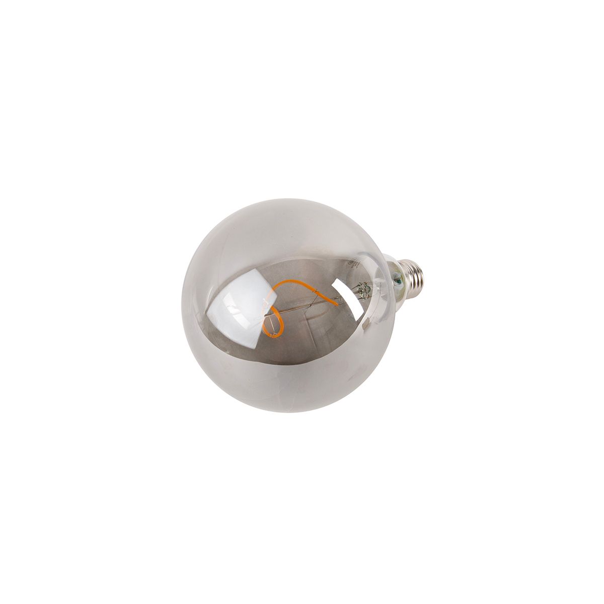 Set van 5 E27 dimbare LED lampen smoke G125 4W 130 lm 1900K