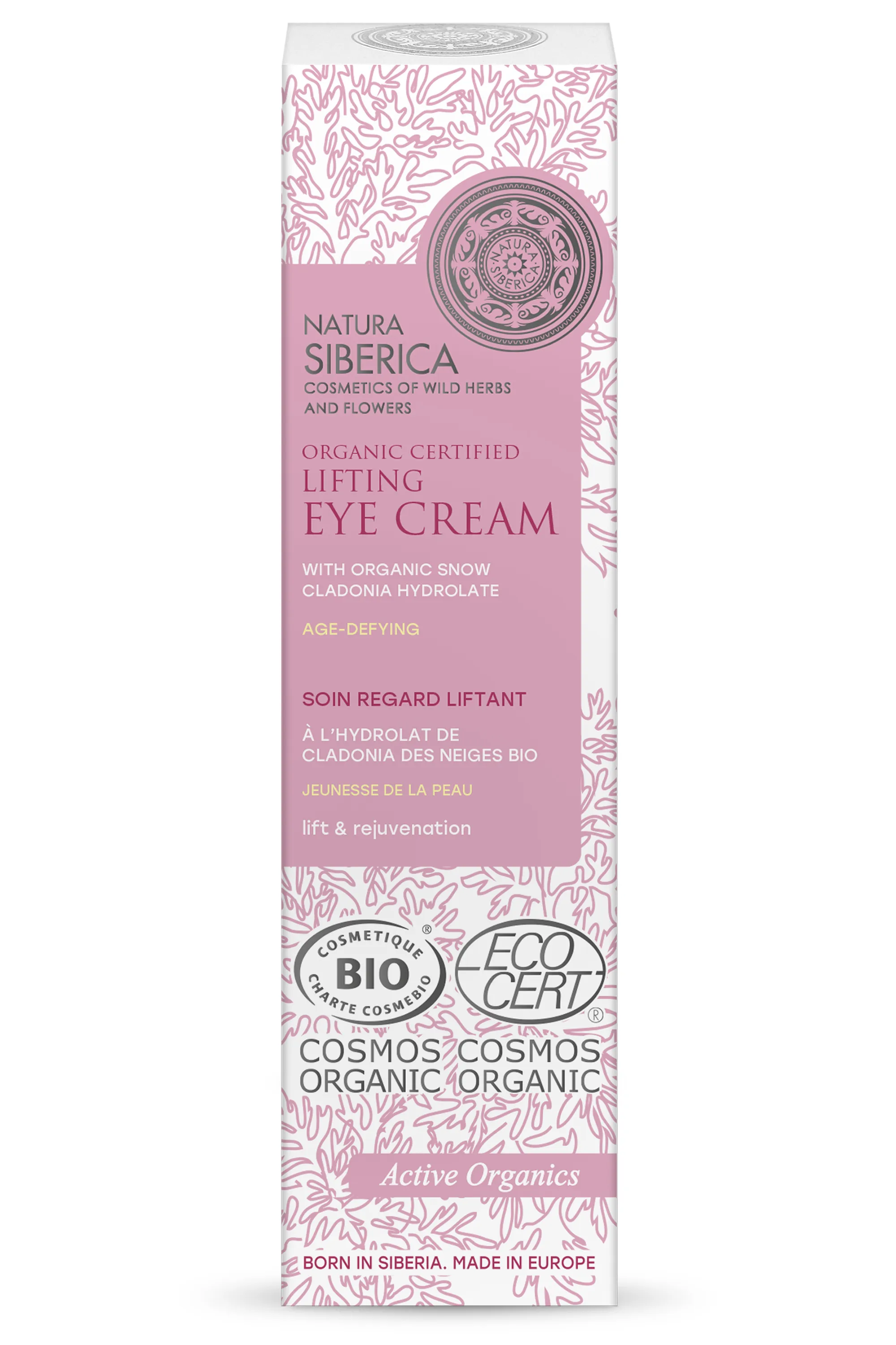 Natura Siberica Soin regard liftant bio à la Cladonia des Neiges-30 ml