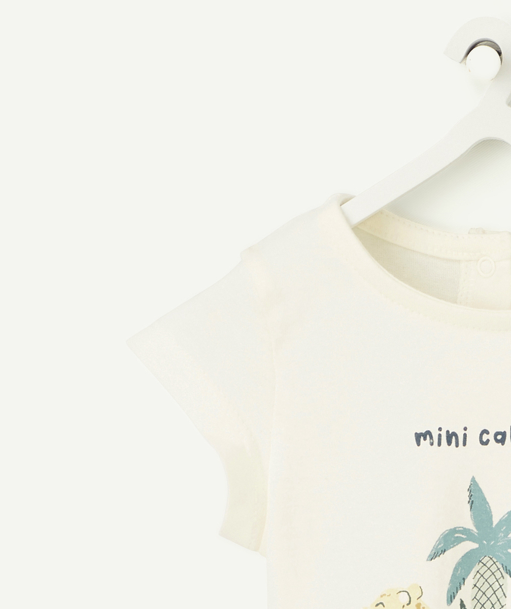 T-SHIRT ÉVOLUTIF À MANCHES COURTES BÉBÉ FILLE EN FIBRES RECYCLÉES