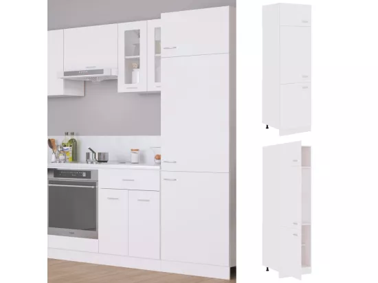 Armoire de cuisine Blanc 60x57x207