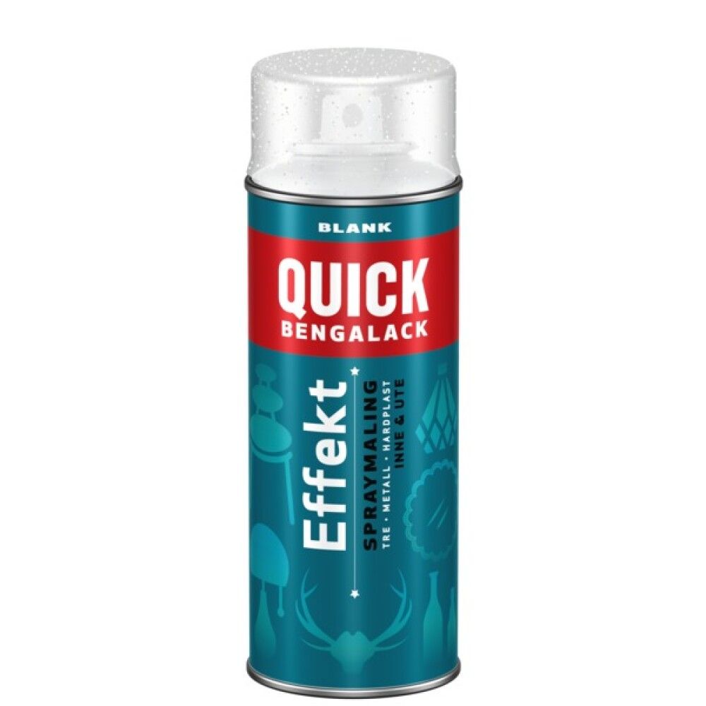SPRAYMALING QUICK BENGALACK EFFEKT 260 TRANSPARENT SØLV 400ML