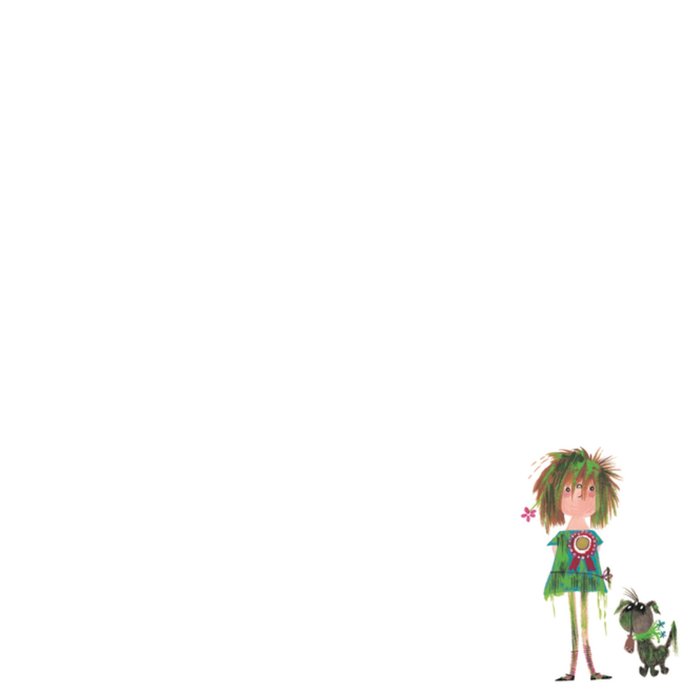 Fiep Westendorp | Vriendschapskaart | hond | bloem