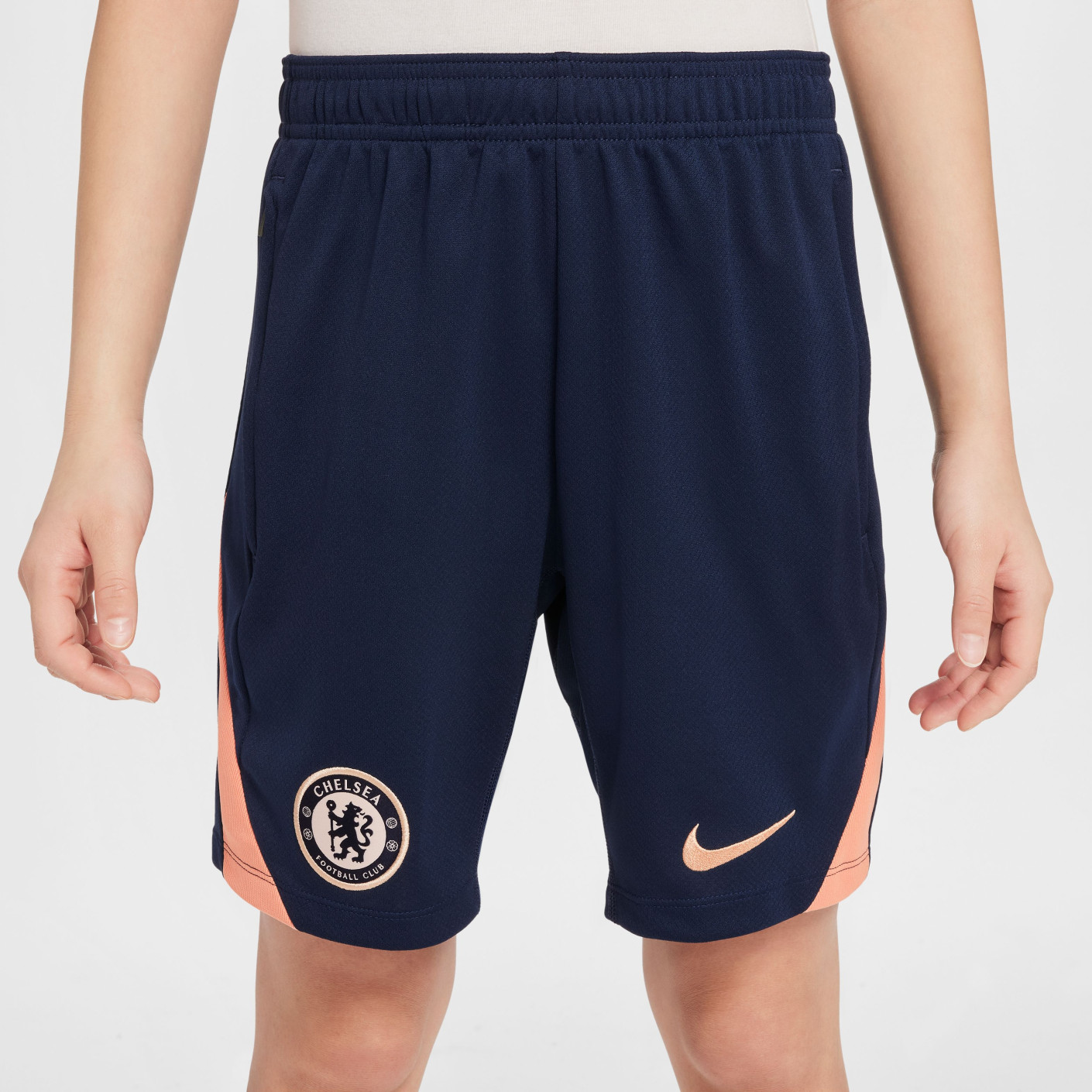 Nike Chelsea Strike Trainingsset 2024-2025 Kids Lichtroze Donkerblauw Goud