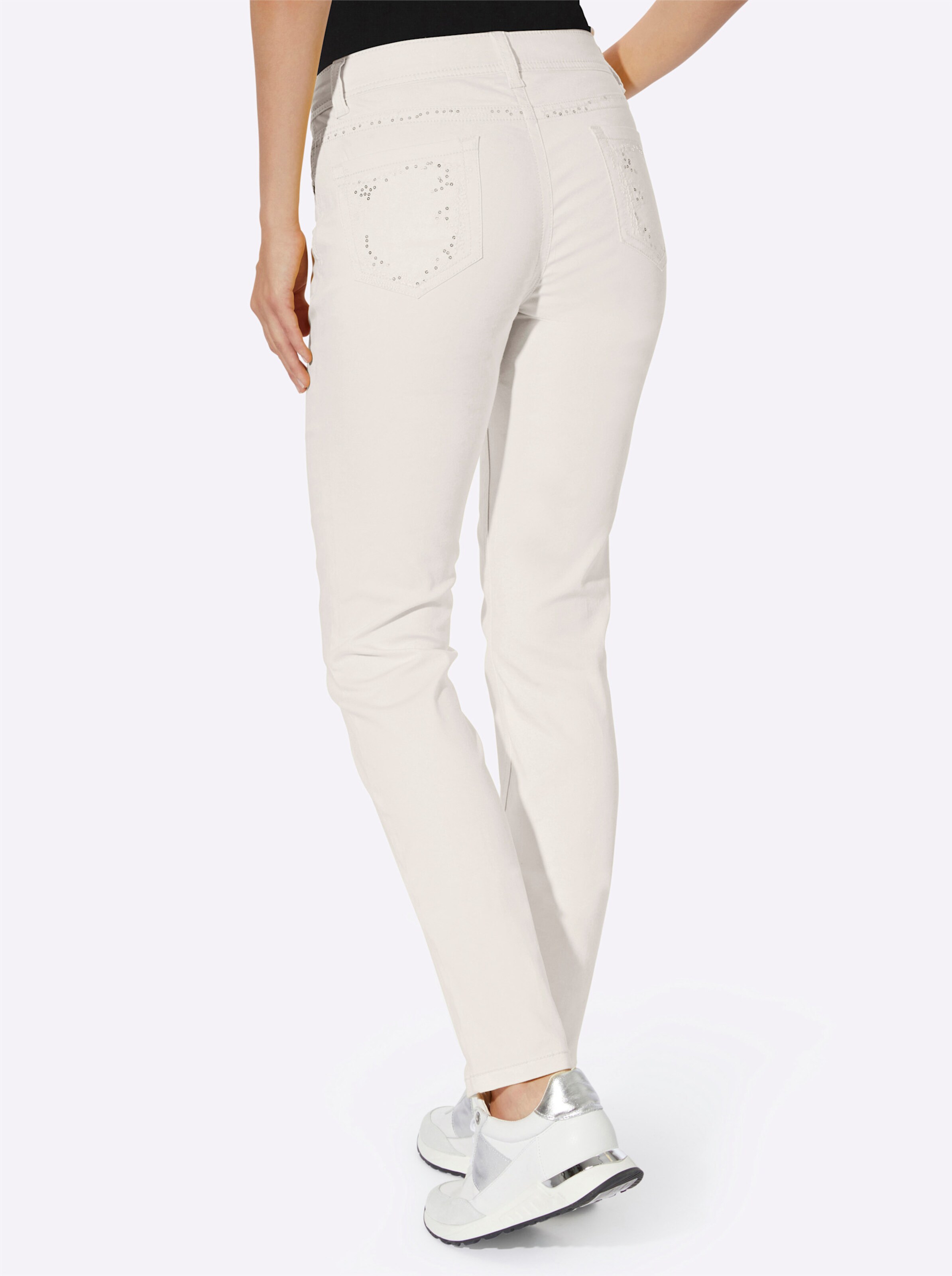 heine Röhrenjeans in ecru