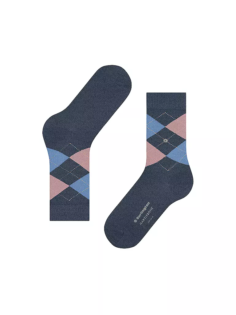 BURLINGTON Damen Socken MARYLEBONE 36-41 dark blue mel blau