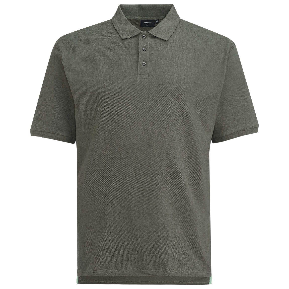 VanVaan Herren Poloshirt in Piqué-Qualität oliv