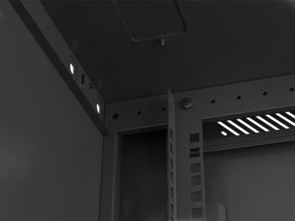 Lanberg - Rack kabinet - vægmonterbar - sort, RAL 9004 - 9U - 19