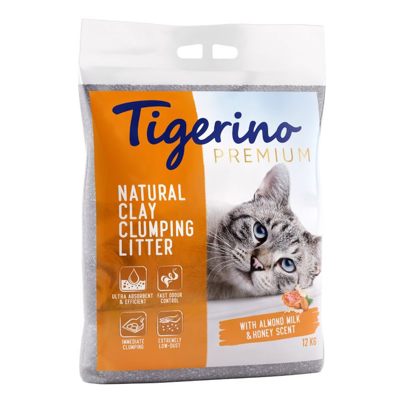 Édition limitée : litière Tigerino Premium, senteur lait d'amande et miel