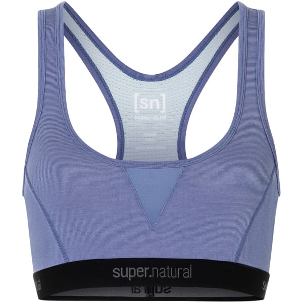 Brassière running SUPER.NATURAL W TUNDRA220 SEMPLICE BRA BLUE VIOLET