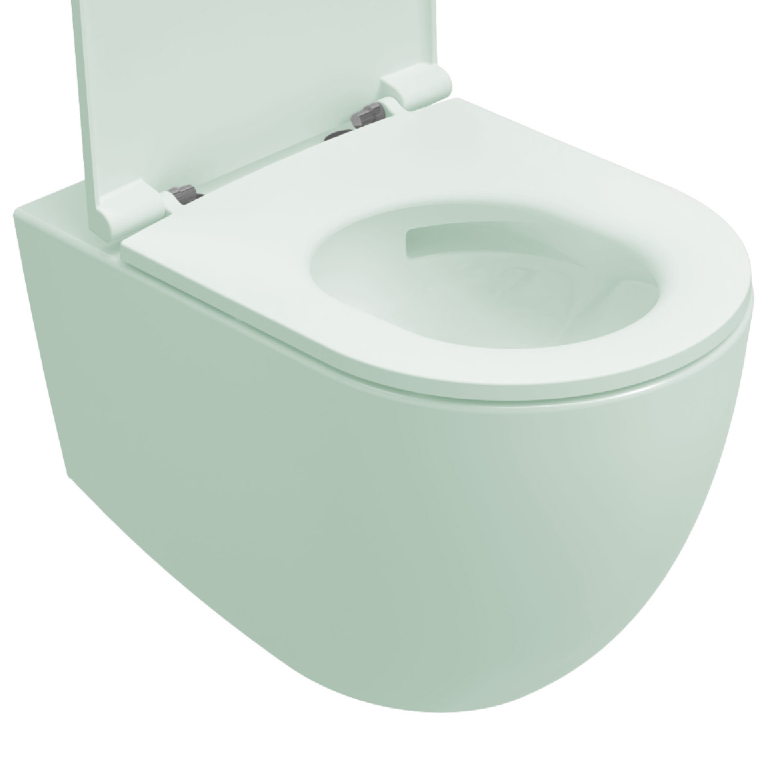 Isvea Infinity toiletpot met tornado flush met softclose zitting mintgroen