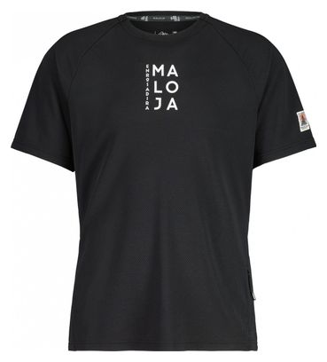 Maillot Manches Courtes Maloja AndräM. Multi 1/2 Moonless Noir