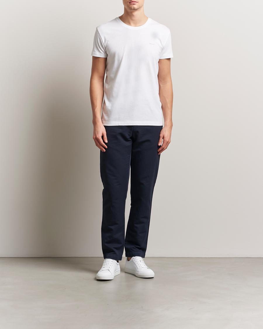 GANT 2-Pack Crew Neck T-Shirt Black/White