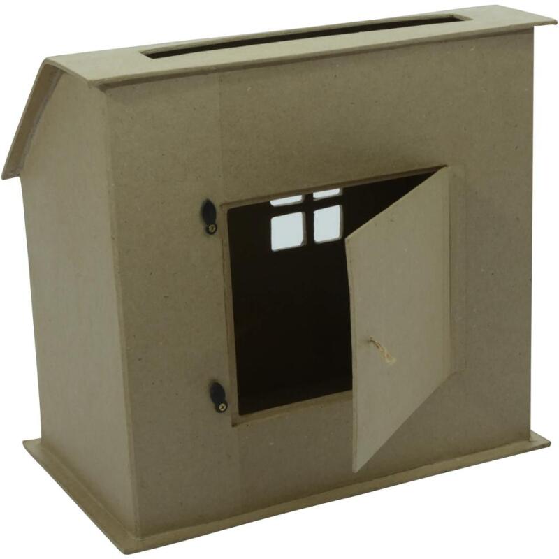 Urne maison 15x26x24,5cm - Kraft