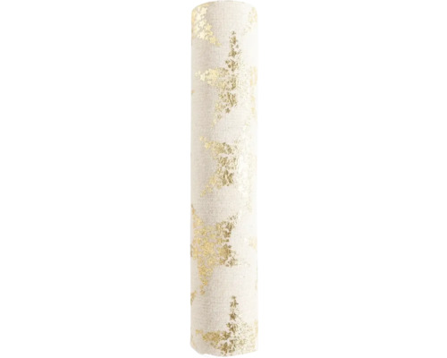 Tafelloper Ster naturel goud 28 cm x 2,5 m