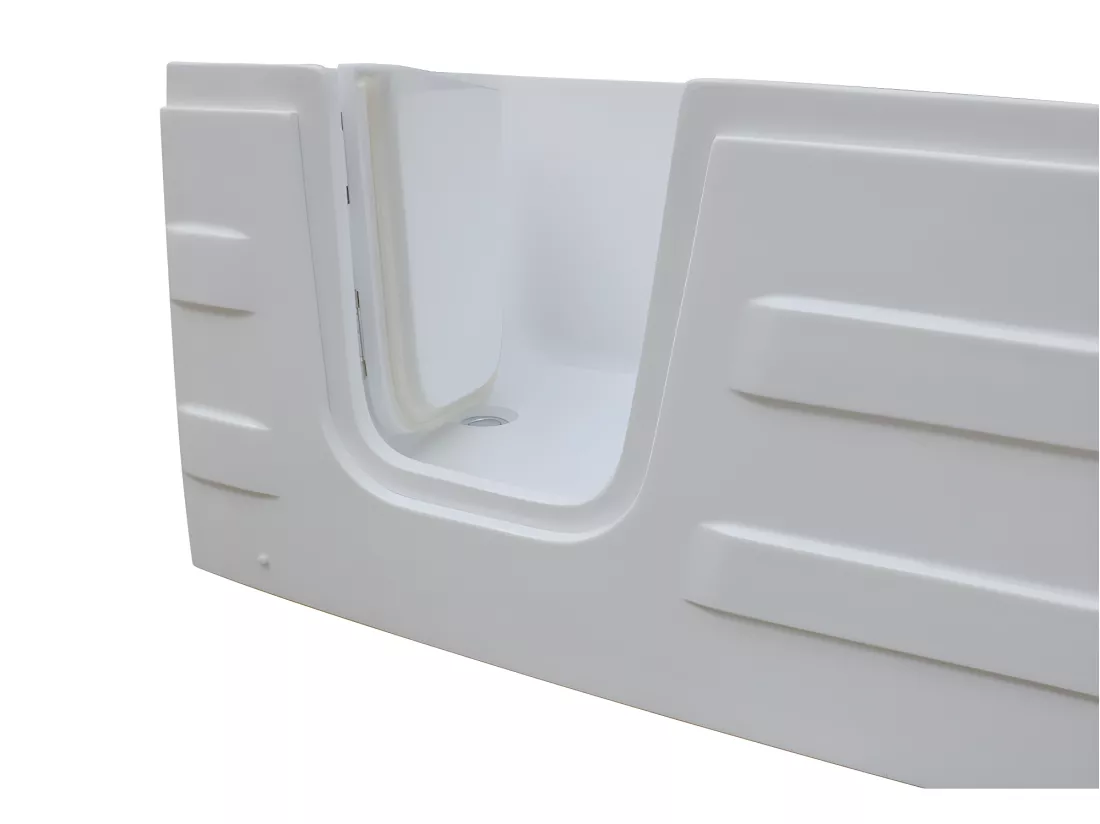Baignoire d'angle avec porte SERVEE - 235L - 170*76*62cm - angle gauche