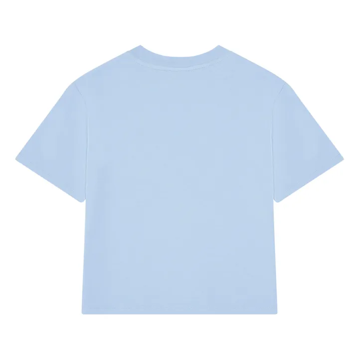 Hundred Pieces T-shirt Manches Courte Coton Bio | Bleu ciel