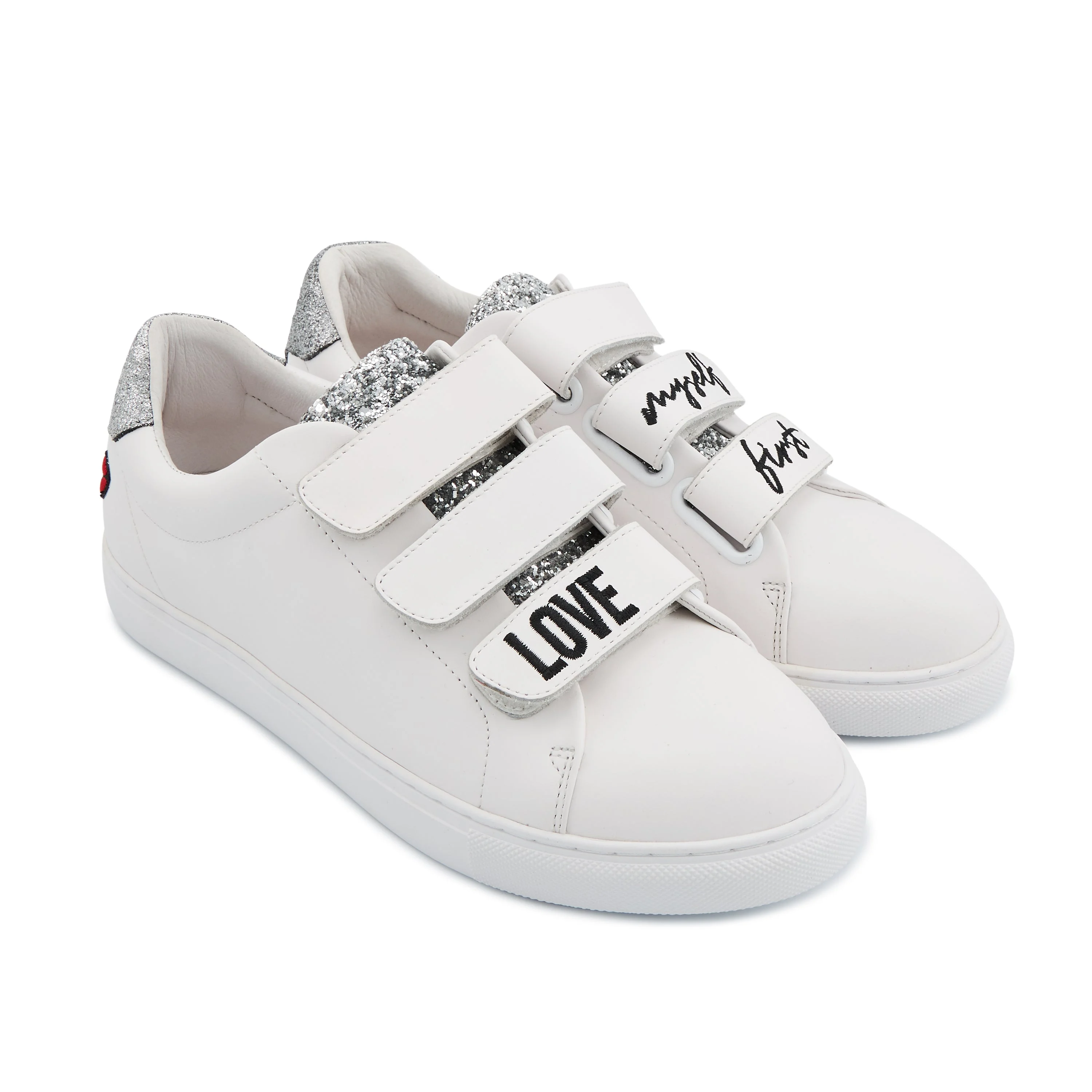 EDITH LOVE MYSELF FIRST - Sneakers en cuir | Blanc
