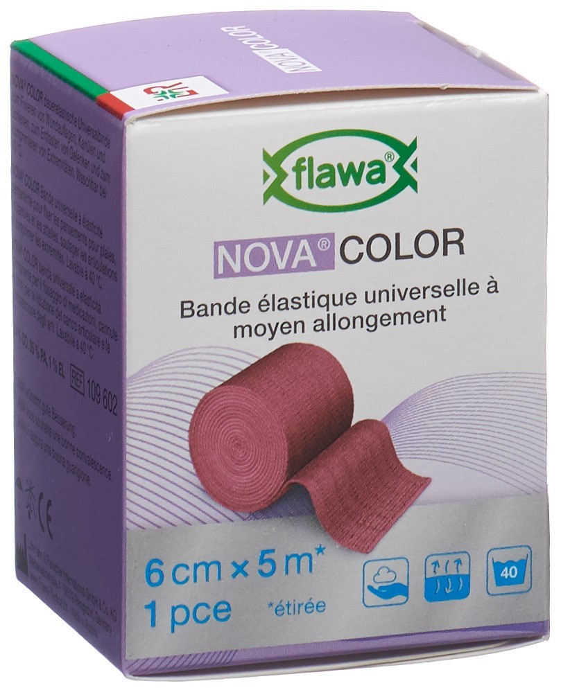 FLAWA Idealbinde<br>1 Stück, 6cmx5m, rot