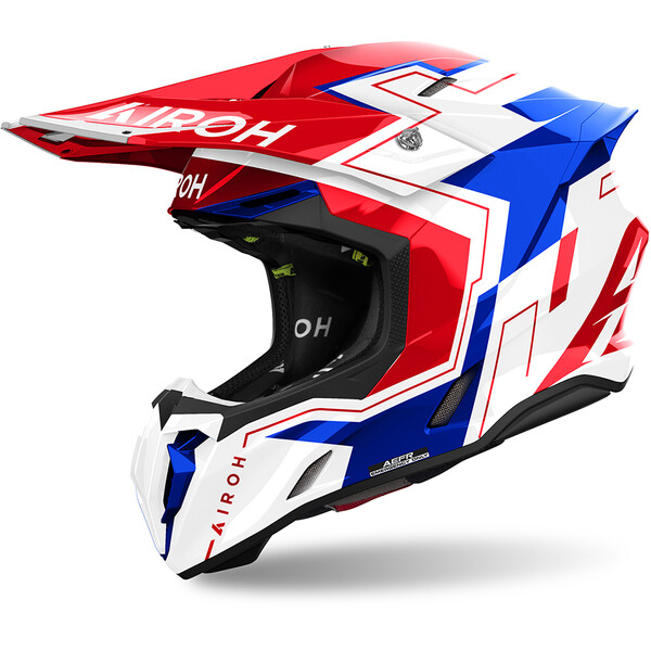Airoh - Casque Twist 3 Dizzy Bleu / Blanc / Rouge / Brillant