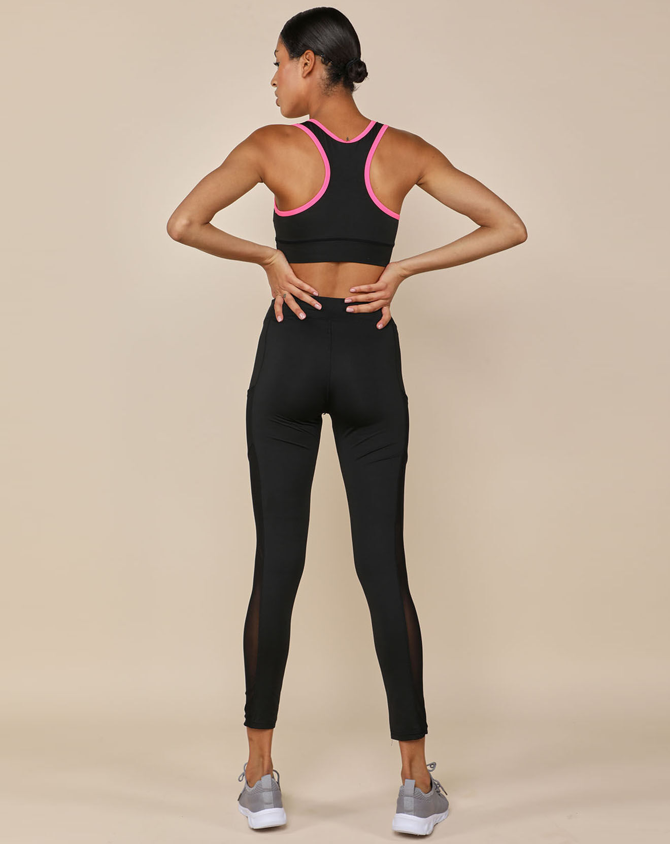 Onamaste Legging avec poche de running compressif noir