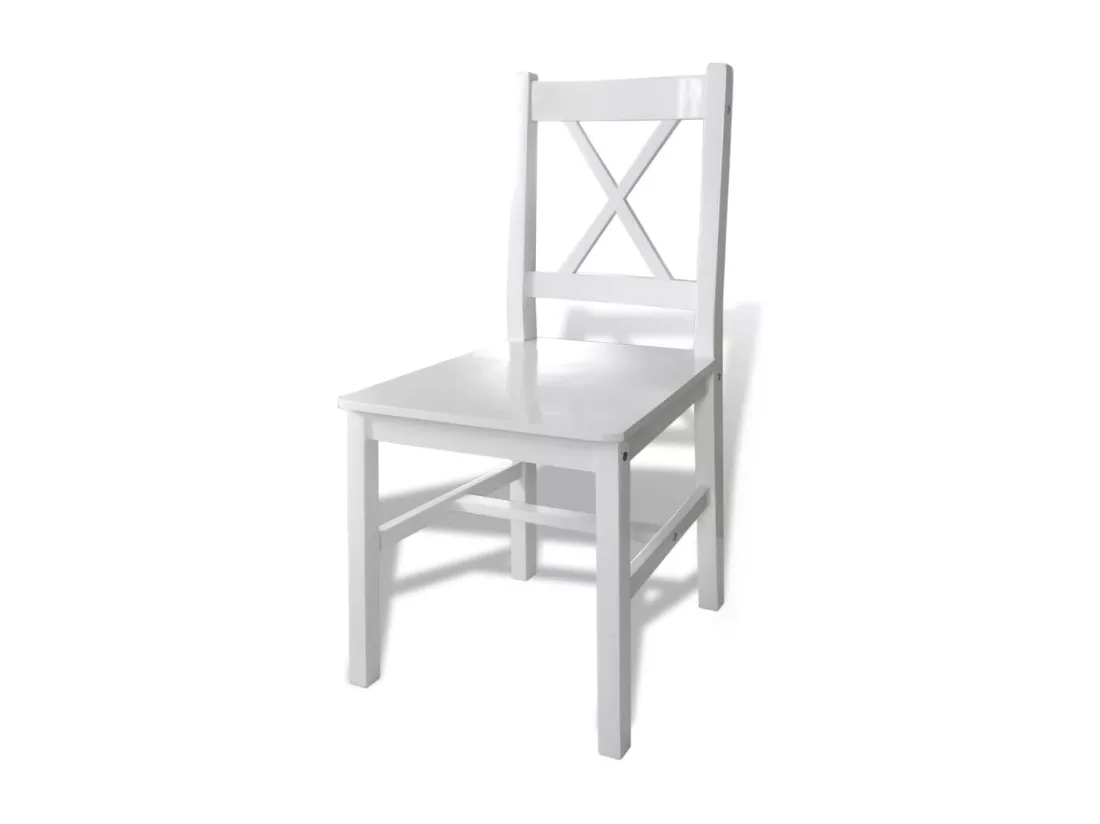 Ensemble de salle à manger 5 pcs Blanc