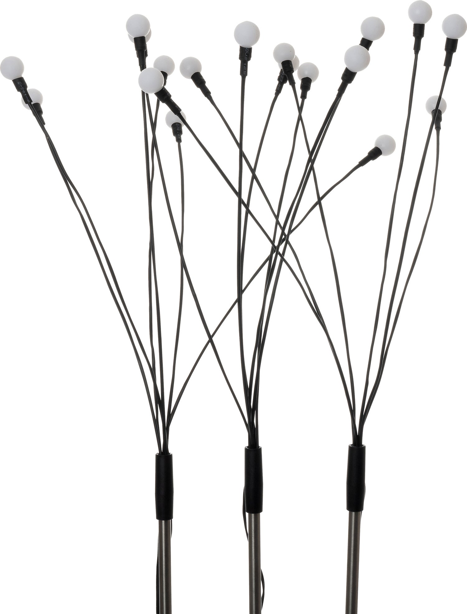 Intratuin tuinsteker zwart met verlichting en timer D 1,3 H 72 cm 3 stuks