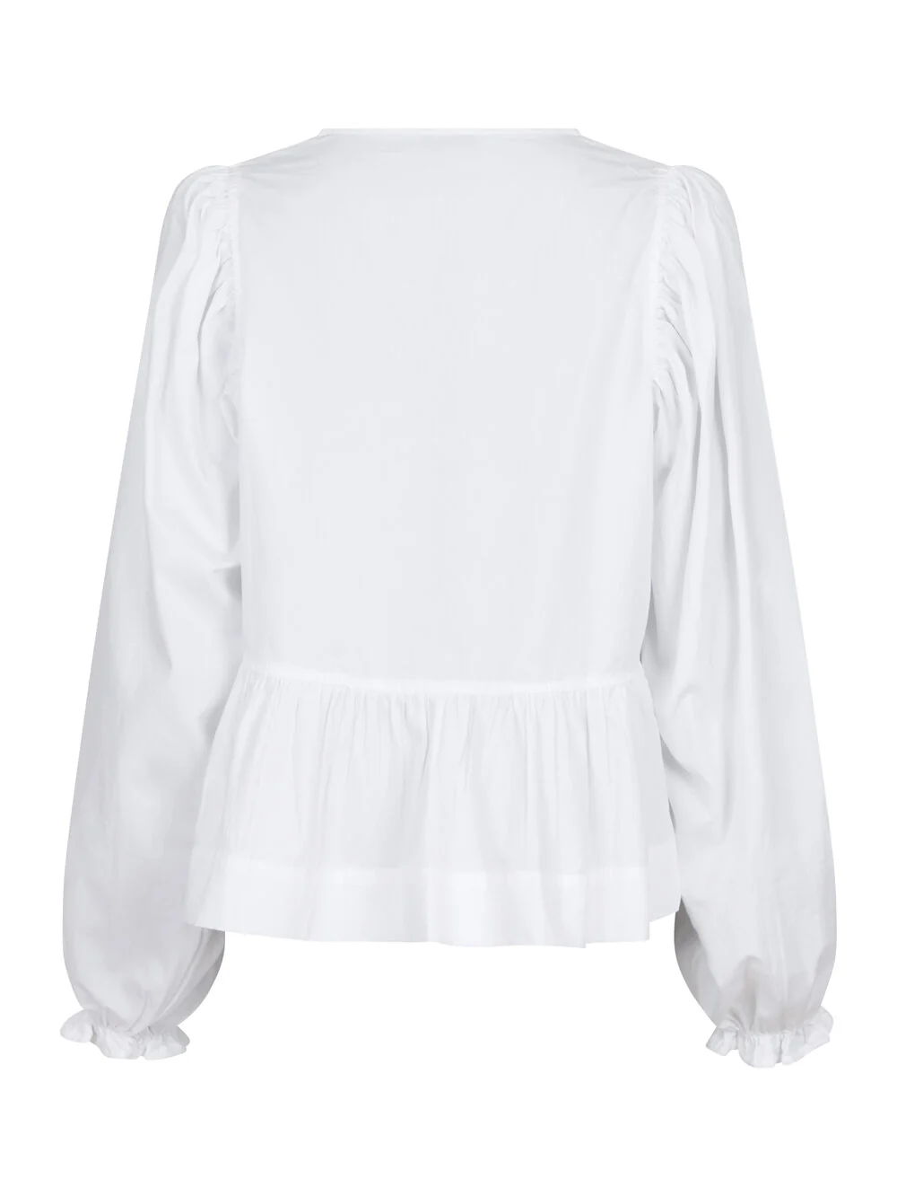 Neo Noir  Bessie C Poplin bluse - hvid