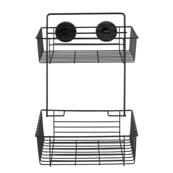 Wenko vacuumloc Bari zwart