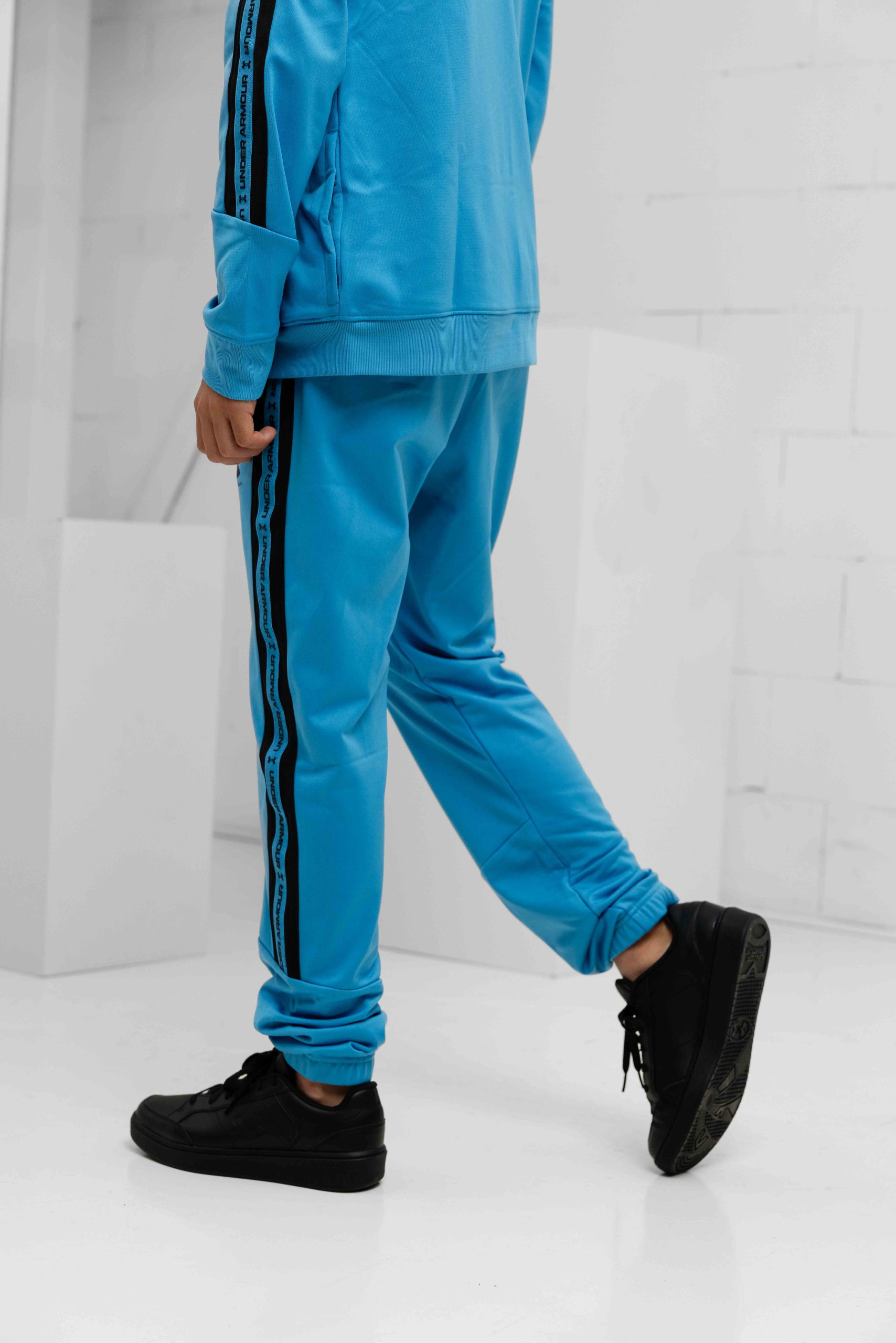 Under Armour Icon Knit Trainingspak Kids Blauw
