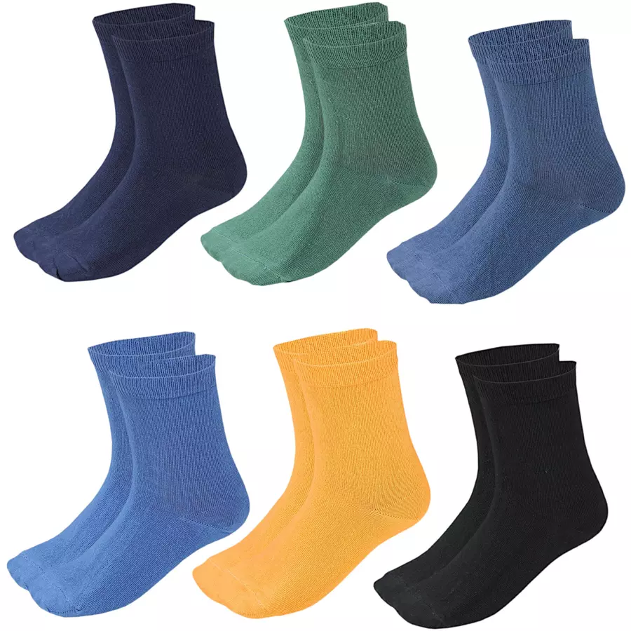 TupTam Kinder Socken Mädchen Jungen Bunt Gemustert 6er Pack schwarzblau