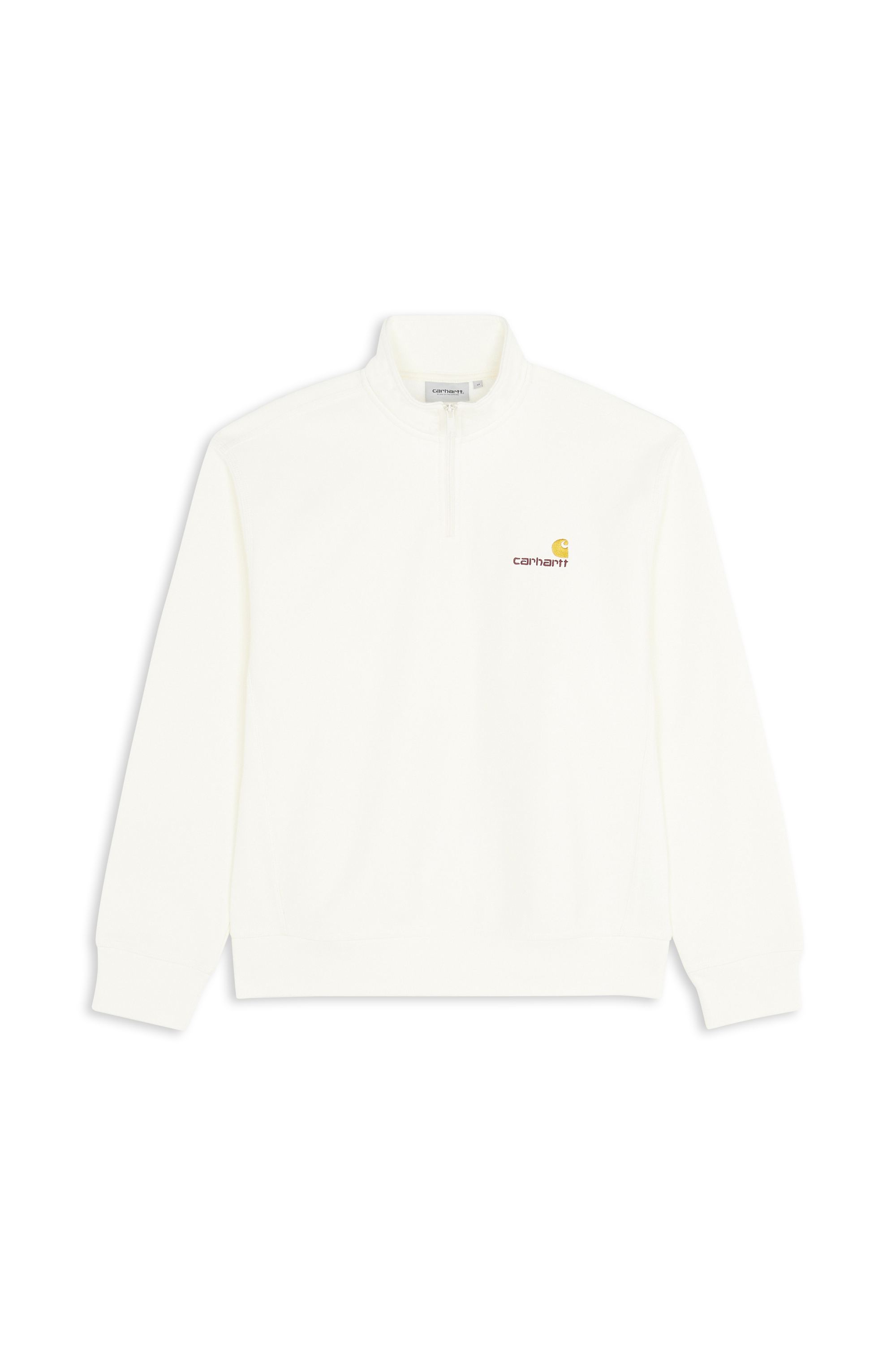 CARHARTT WIP Sweat zippé  Half Zip American Script  Beige