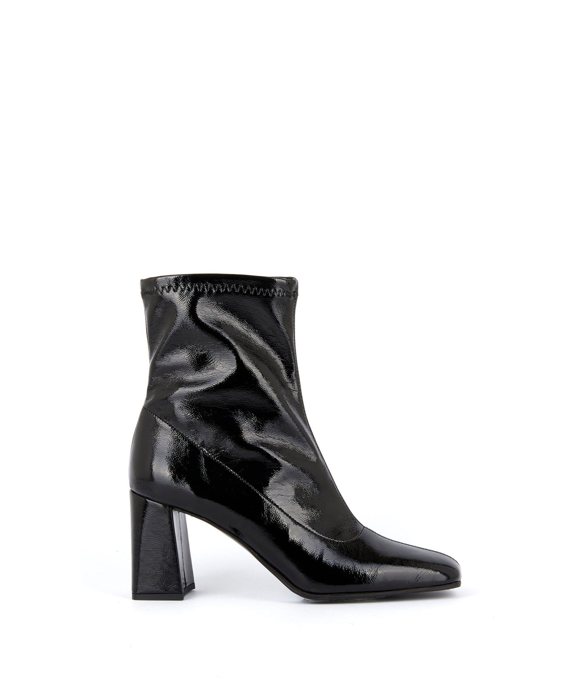 Boots cuir verni Rosalyne