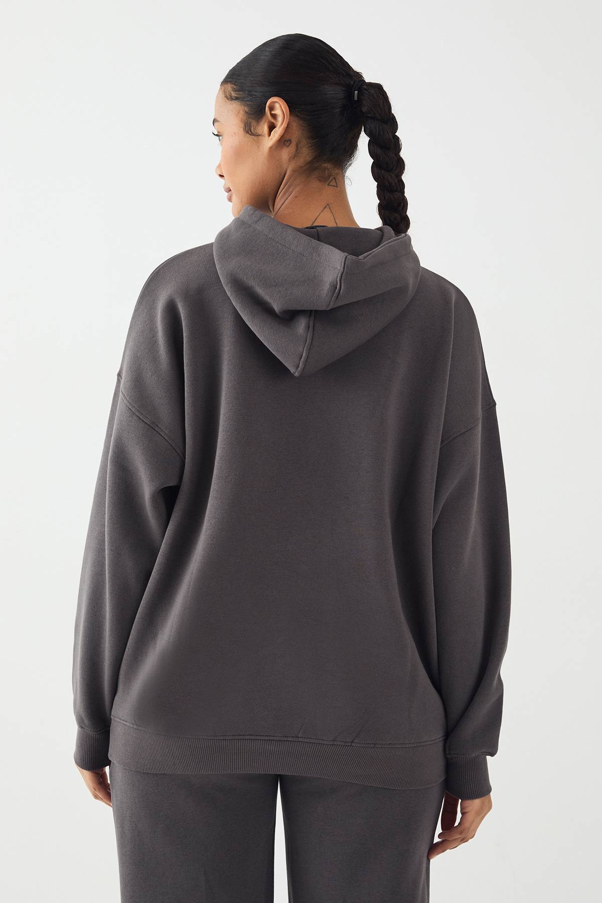 Sweat à Casynthétiqueche Surdimensionné avec Appliqué DSGN Studio