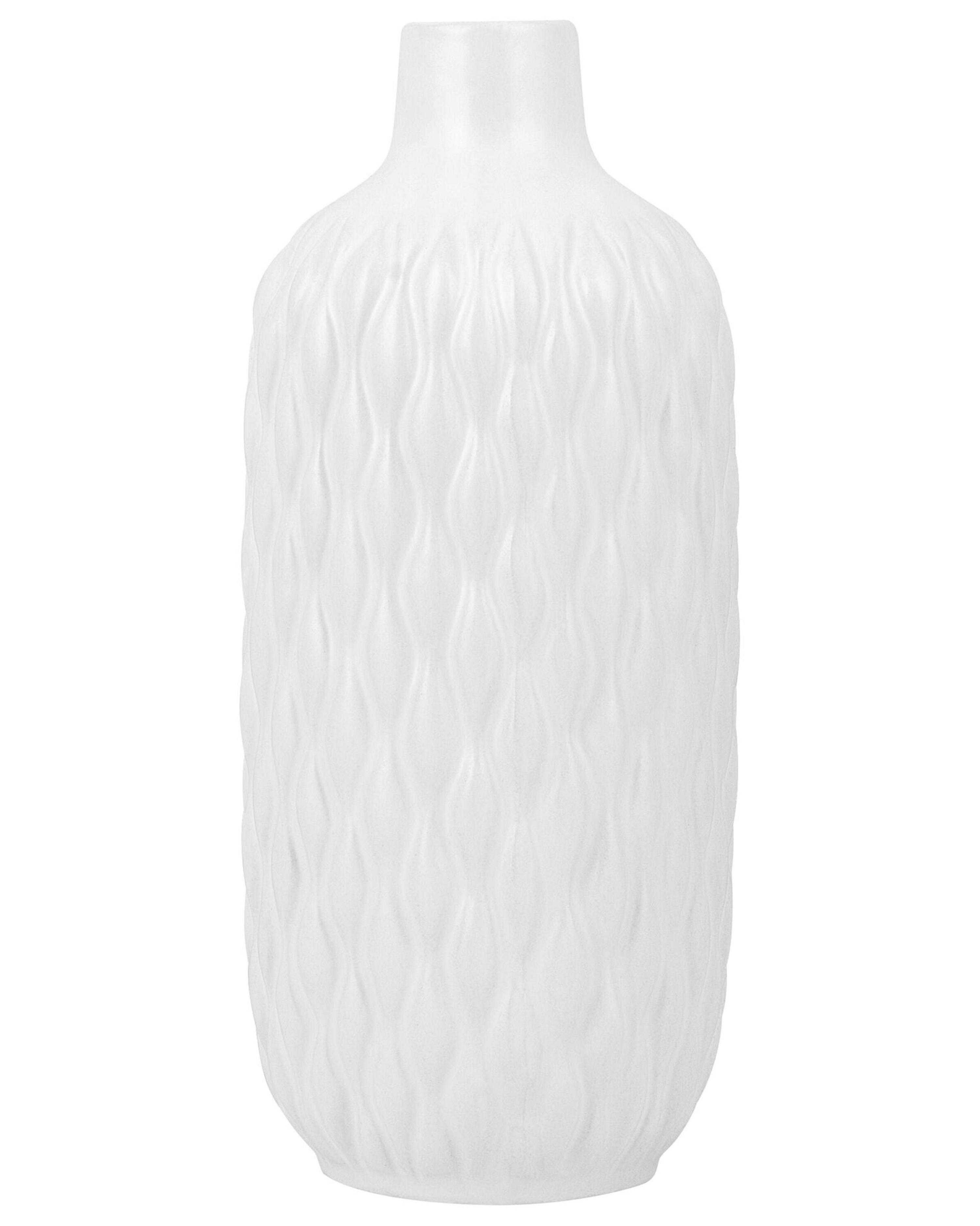 Decoratieve vaas EMAR Steengoed 31 cm Wit