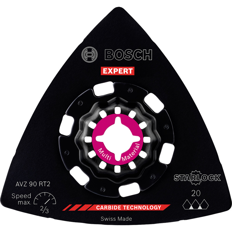 Bosch Starlock specie & hout schuurplateau EXPERT Carbide RIFF 90mm