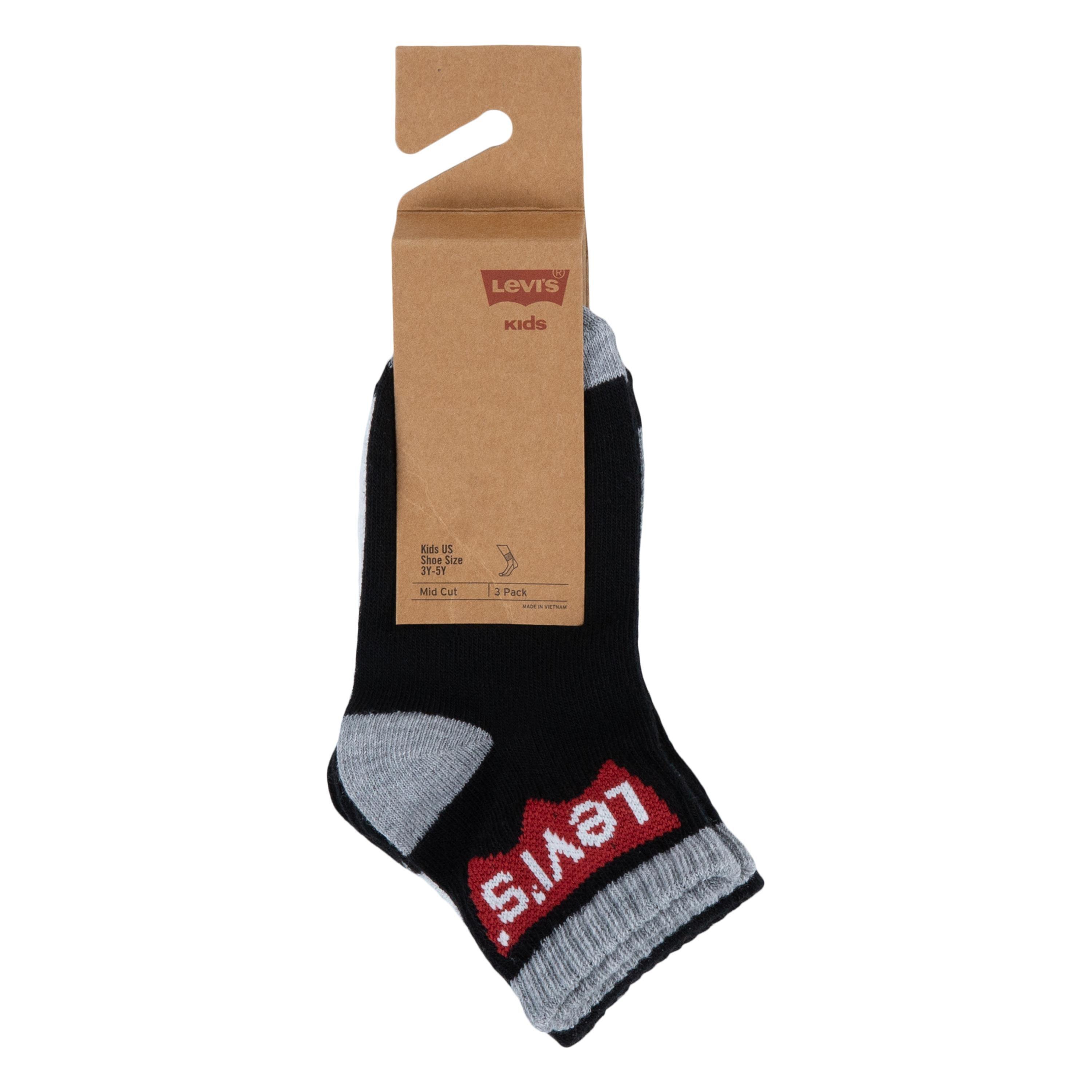 Levis Levis 3 Pack of 1/4 Crew Socks Juniors