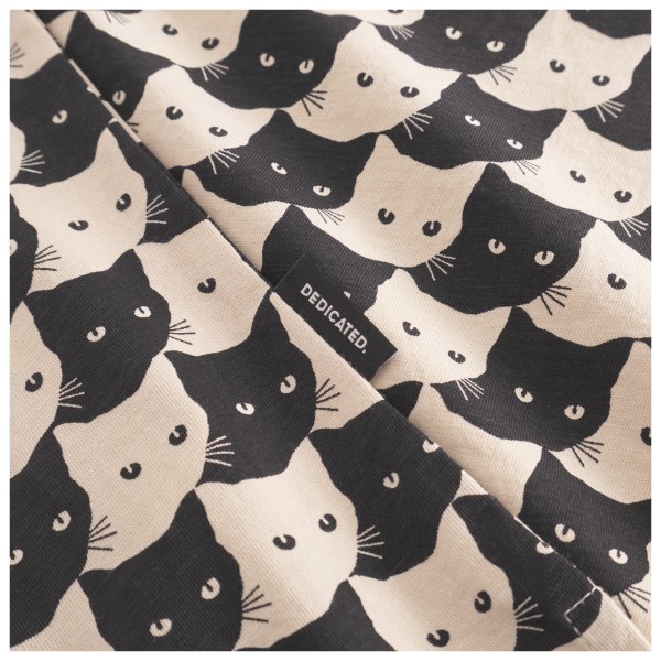 DEDICATED - Women's T-Shirt Visby Pepita Cats - T-shirt