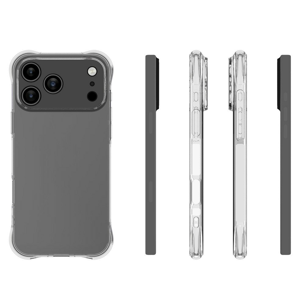 iPhone 17 Pro Max Gummi Hülle Case Slim Design mit Air Cushion Fallschutz - Transparent